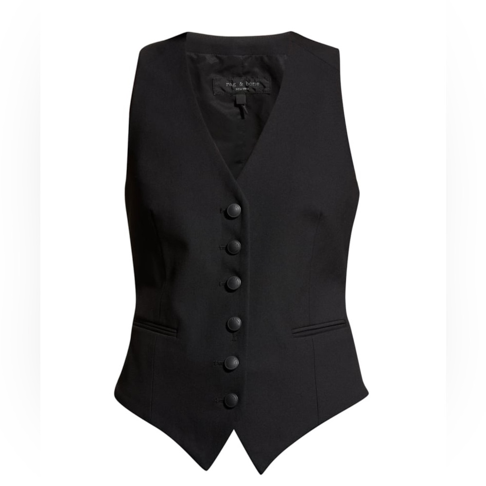 Rag & Bone Vanessa Vest size 2 Black
